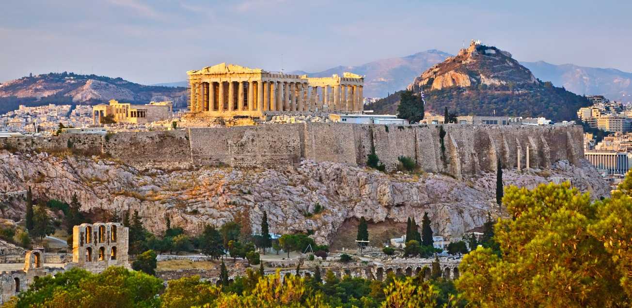 Athens, Greece, skyline with Acropolis in the foreground